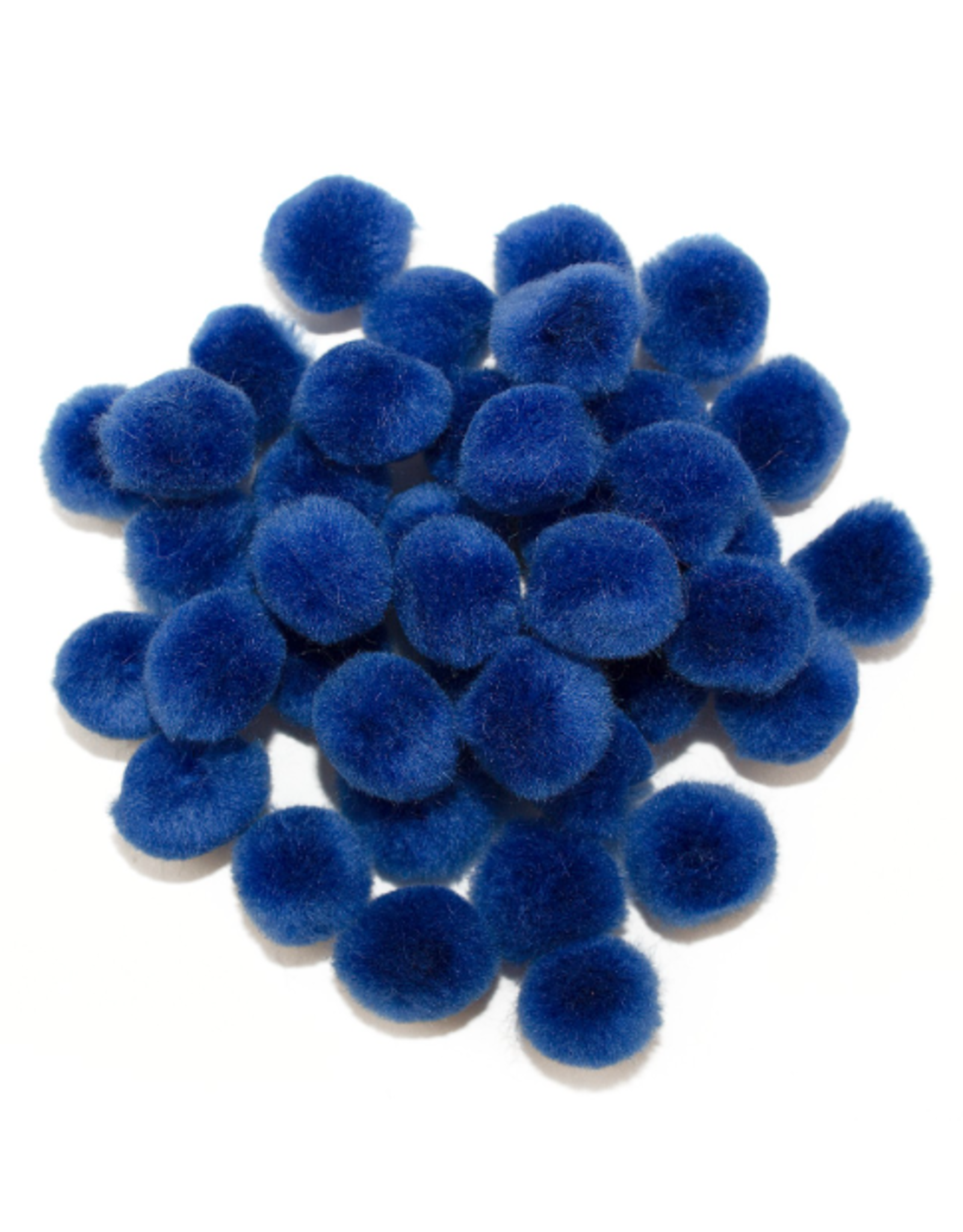 POM POMS: 1/2"  ROYAL BLUE 100 PACK