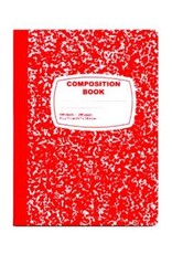 COMPOSITION BOOK - WIDE RULED 100 sheets - Red Cover
