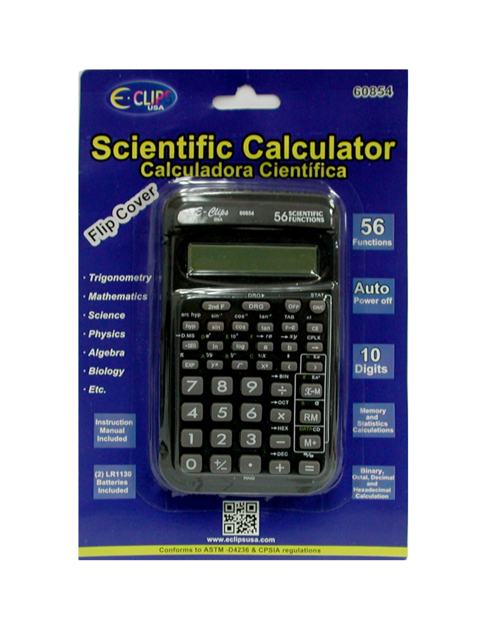SCIENTIFIC CALCULATOR - 56 FUNCTIONS