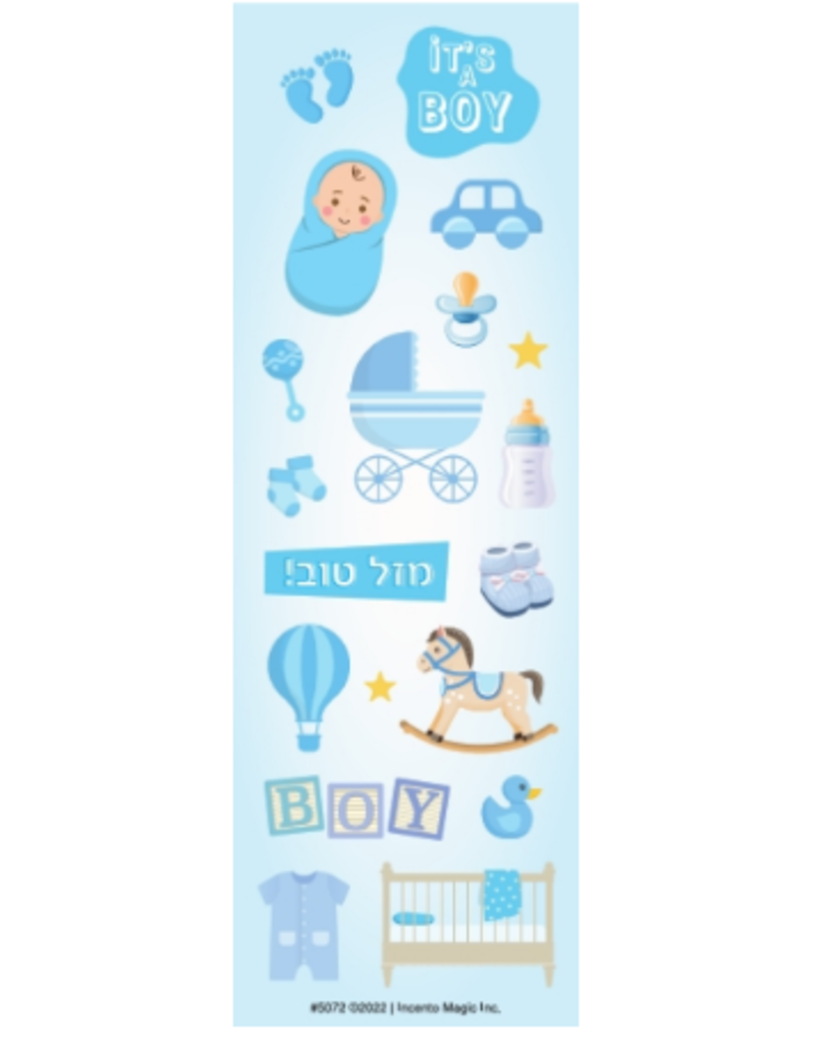 incento magic STICKER: IT'S A BOY 6 SHEETS