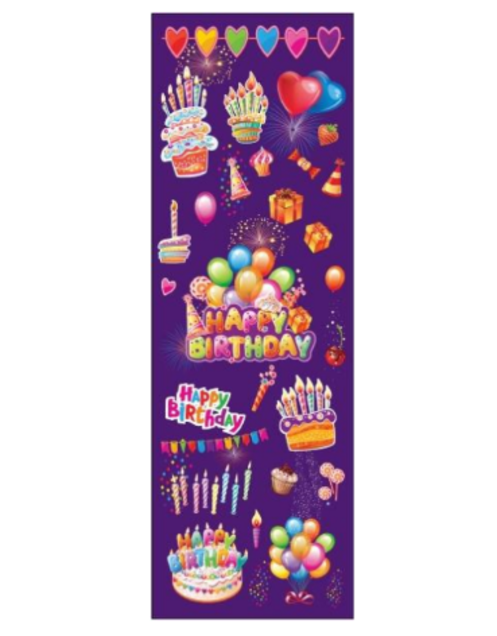incento magic STICKER HAPPY BIRTHDAY 6 SHEETS