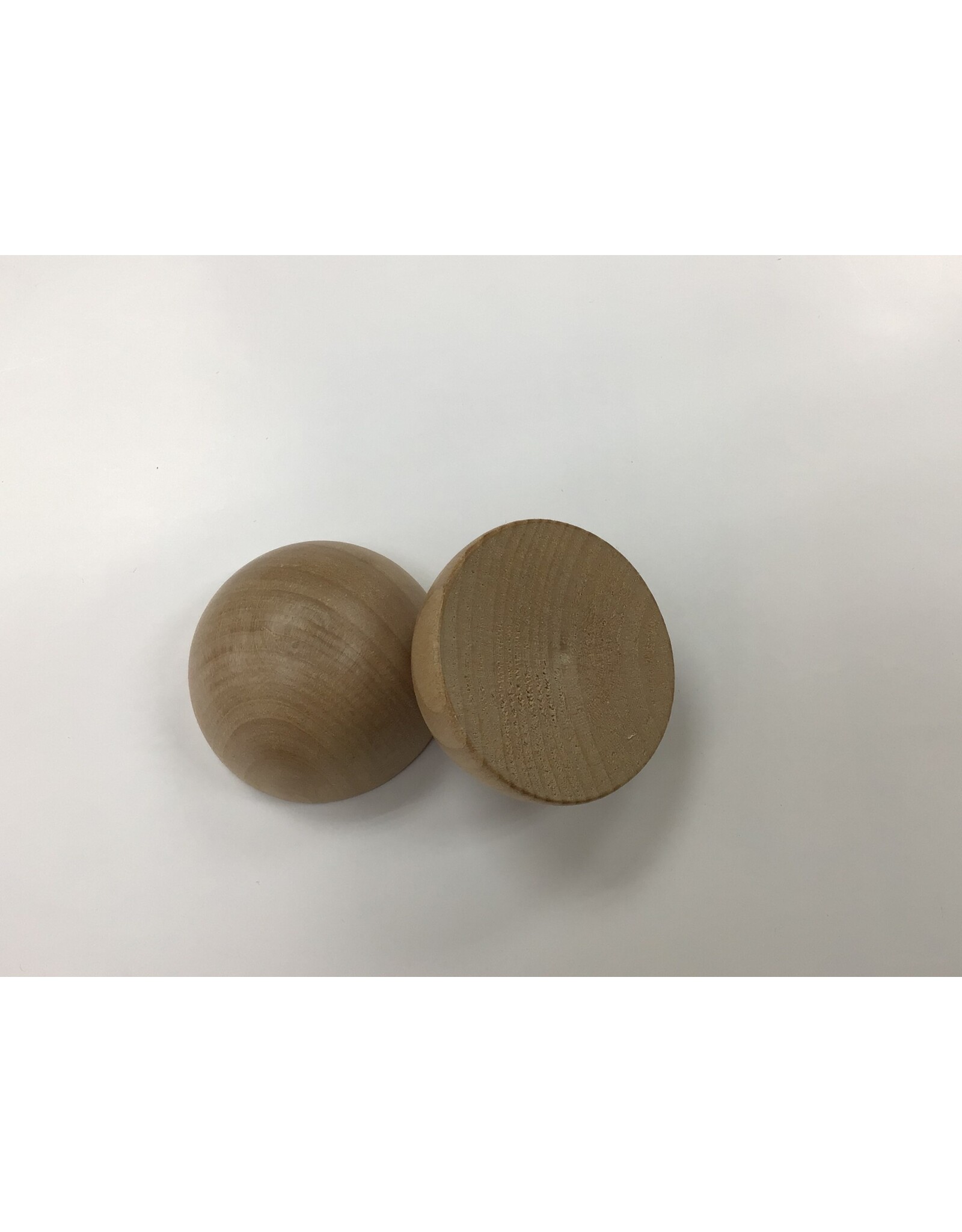 WOODEN HALF BALL 2"