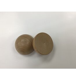 WOODEN HALF BALL 2"