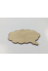 WOOD SHAPE: THOUGHT BUBBLE