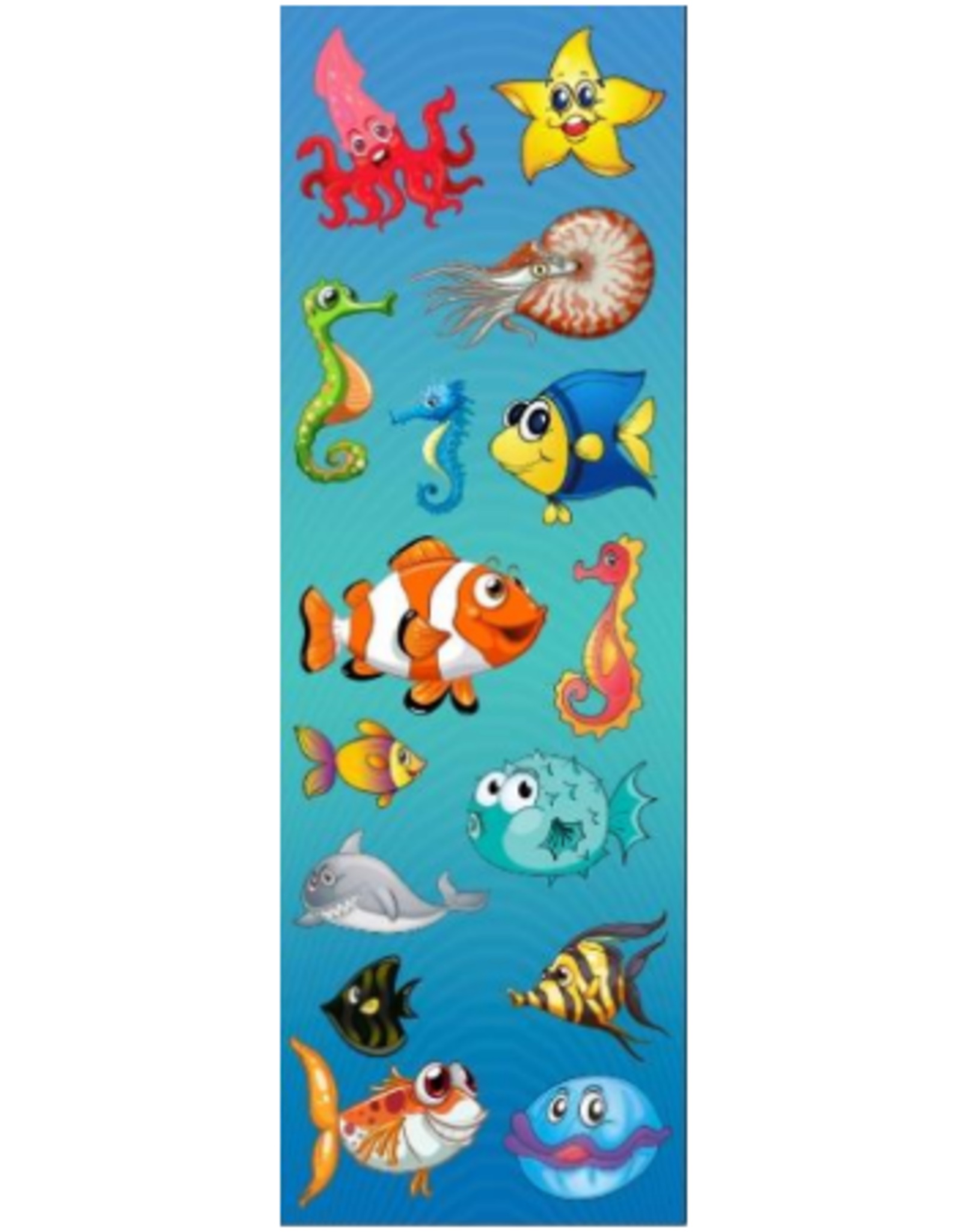 incento magic STICKERS -  Fish   Aquarium Die-Cut - 6 SHEETS