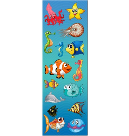 incento magic STICKERS -  Fish   Aquarium Die-Cut - 6 SHEETS