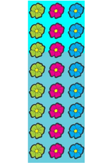 incento magic STICKERS - Die-Cut  Flowers 24 per sheet - 6 SHEETS