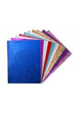 METALLIC  EMBOSSED PAPER   8½"x10" ASSORTED COLORS - 30 PACK