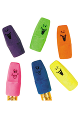 ERASER -  Neon funny Face Pencil Top 144pcs