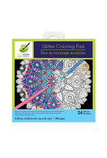 GLITTER COLORING PAD CLASSIC MANDALA