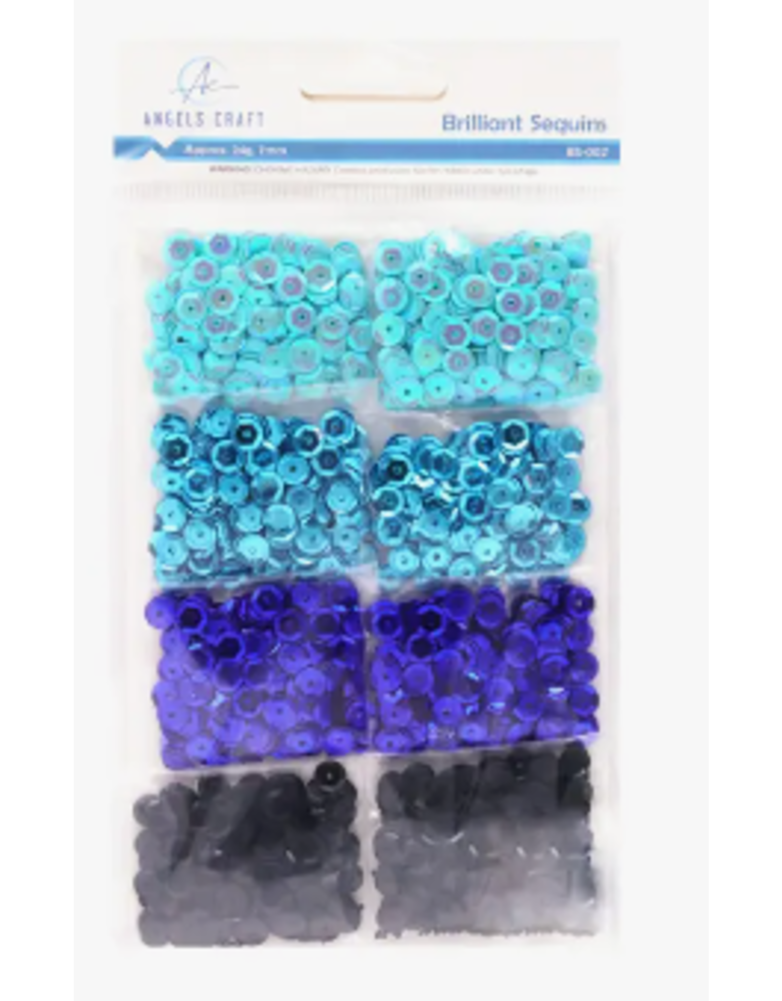 SEQUINS ASSORTMENT -BLUES .24GRM