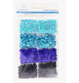 SEQUINS ASSORTMENT -BLUES .24GRM