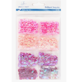 SEQUINS ASSORTMENT -PINKS 24 GRAMS