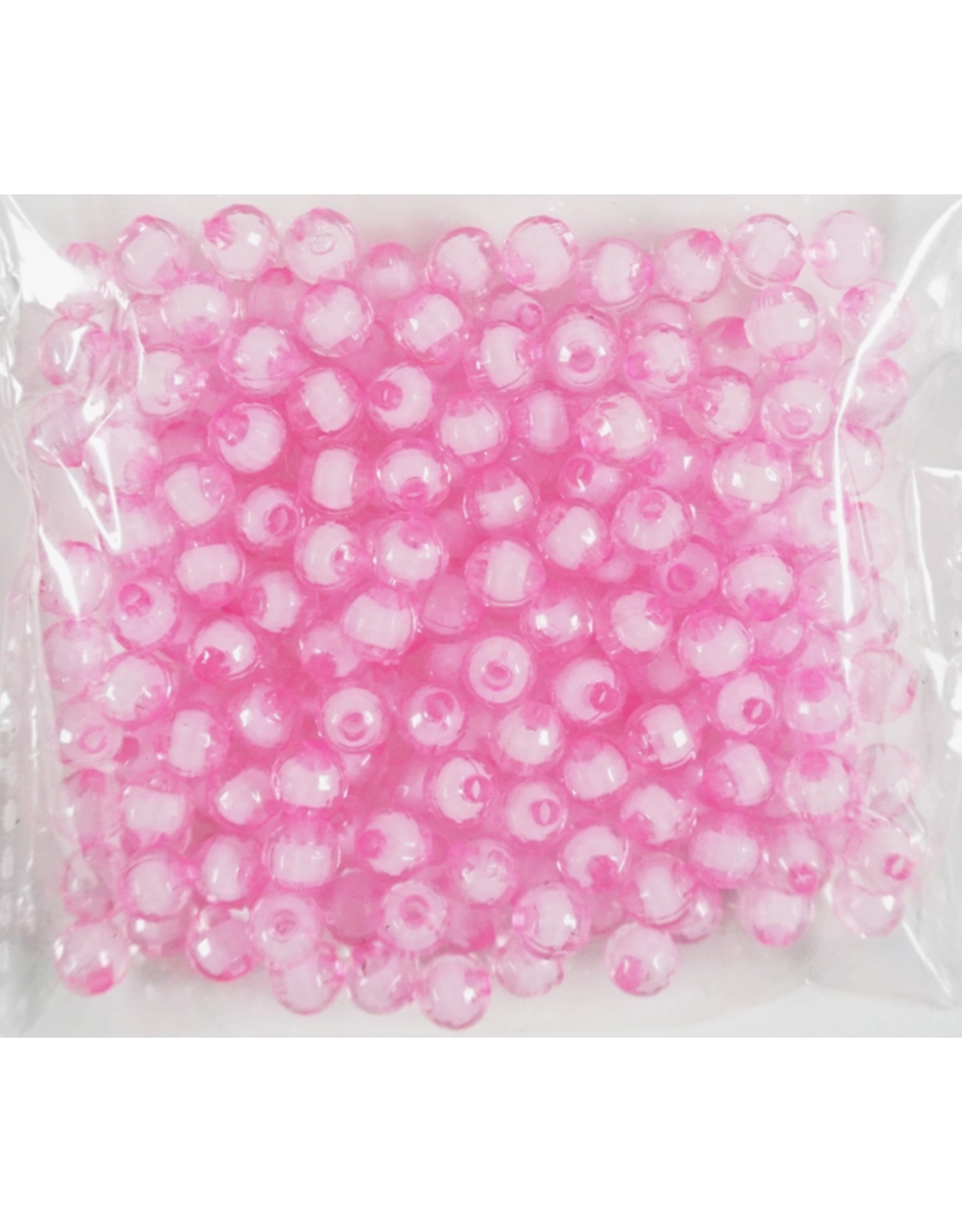 8MM FACETED ACRYLIC BEADS PINK 200PC - Creative Kids