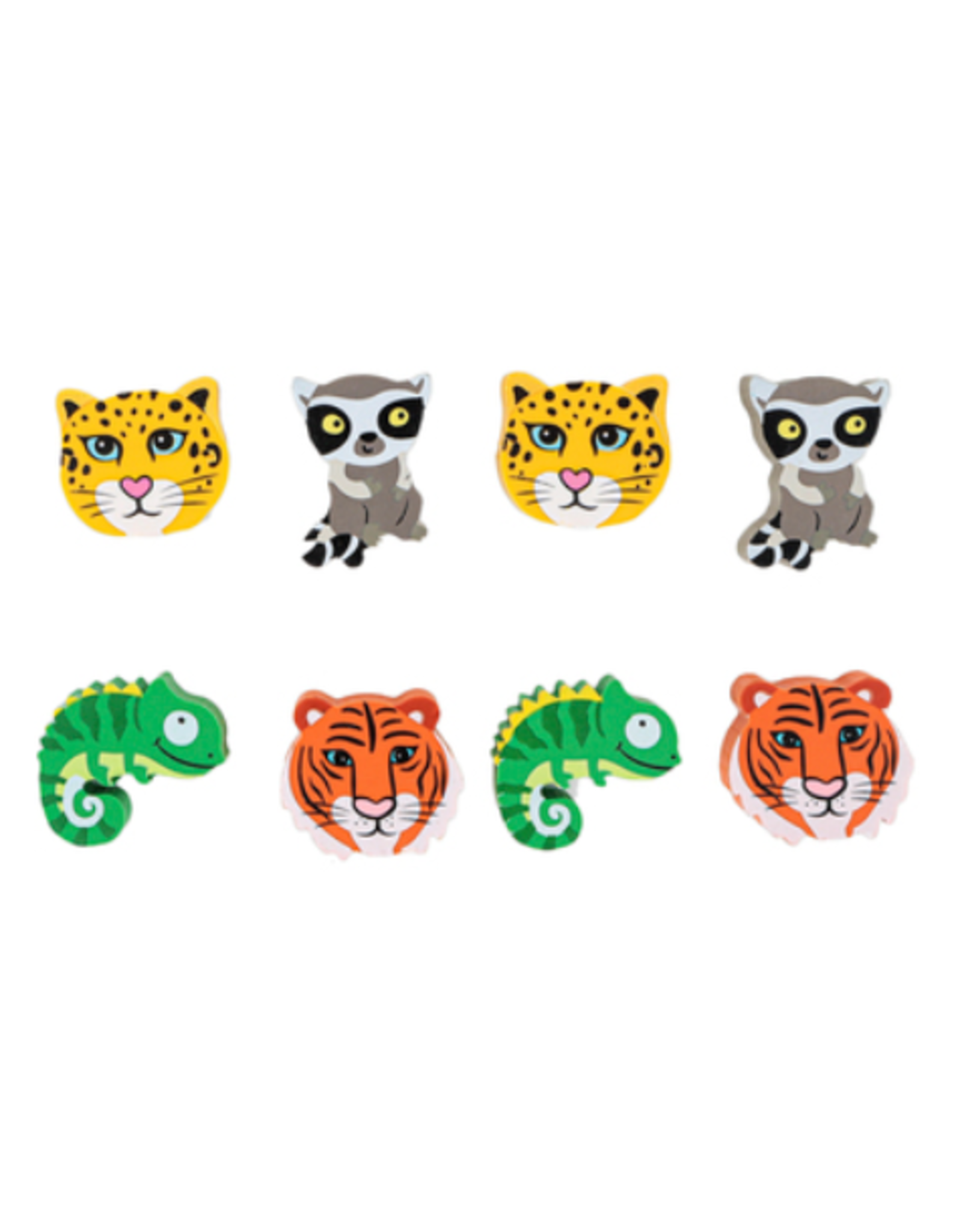 JUNGLE ANIMAL  ERASER PENCIL TOPPER