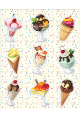 RANENU STICKER: ICE CREAM 1.5"X2" - 6 SHEETS