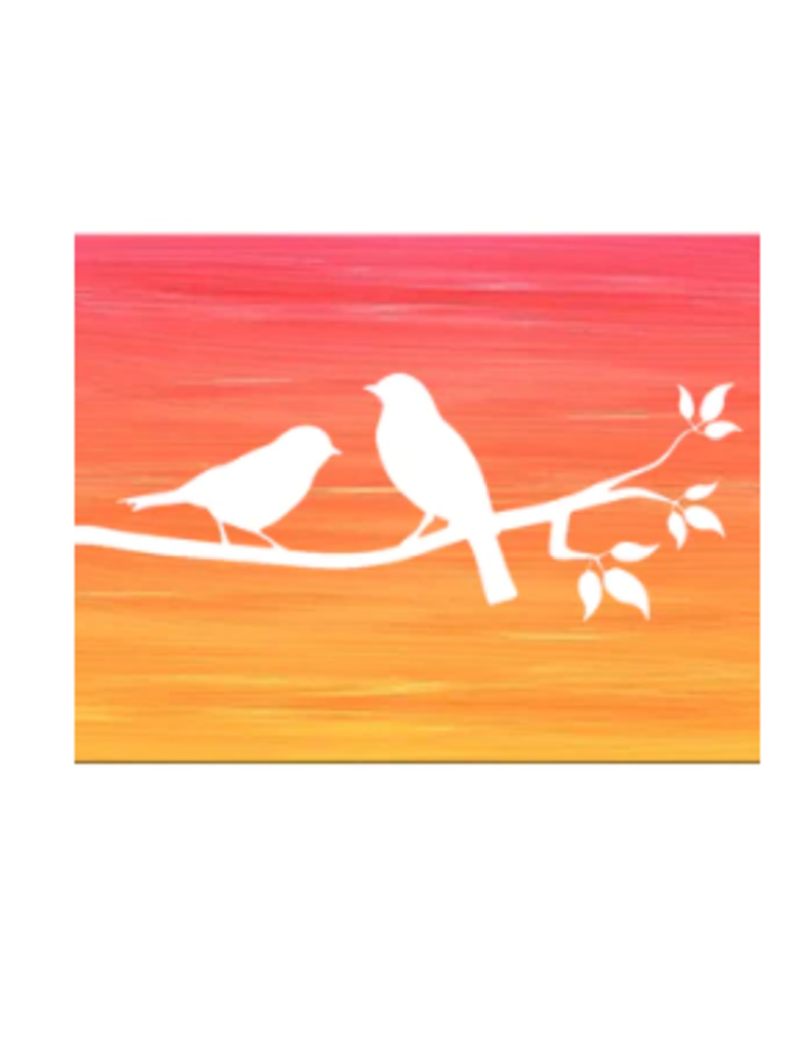REVERSE PAINTING KIT BIRDS
