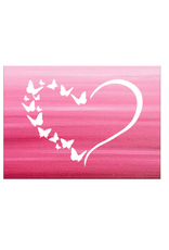 REVERSE PAINTING KIT HEART