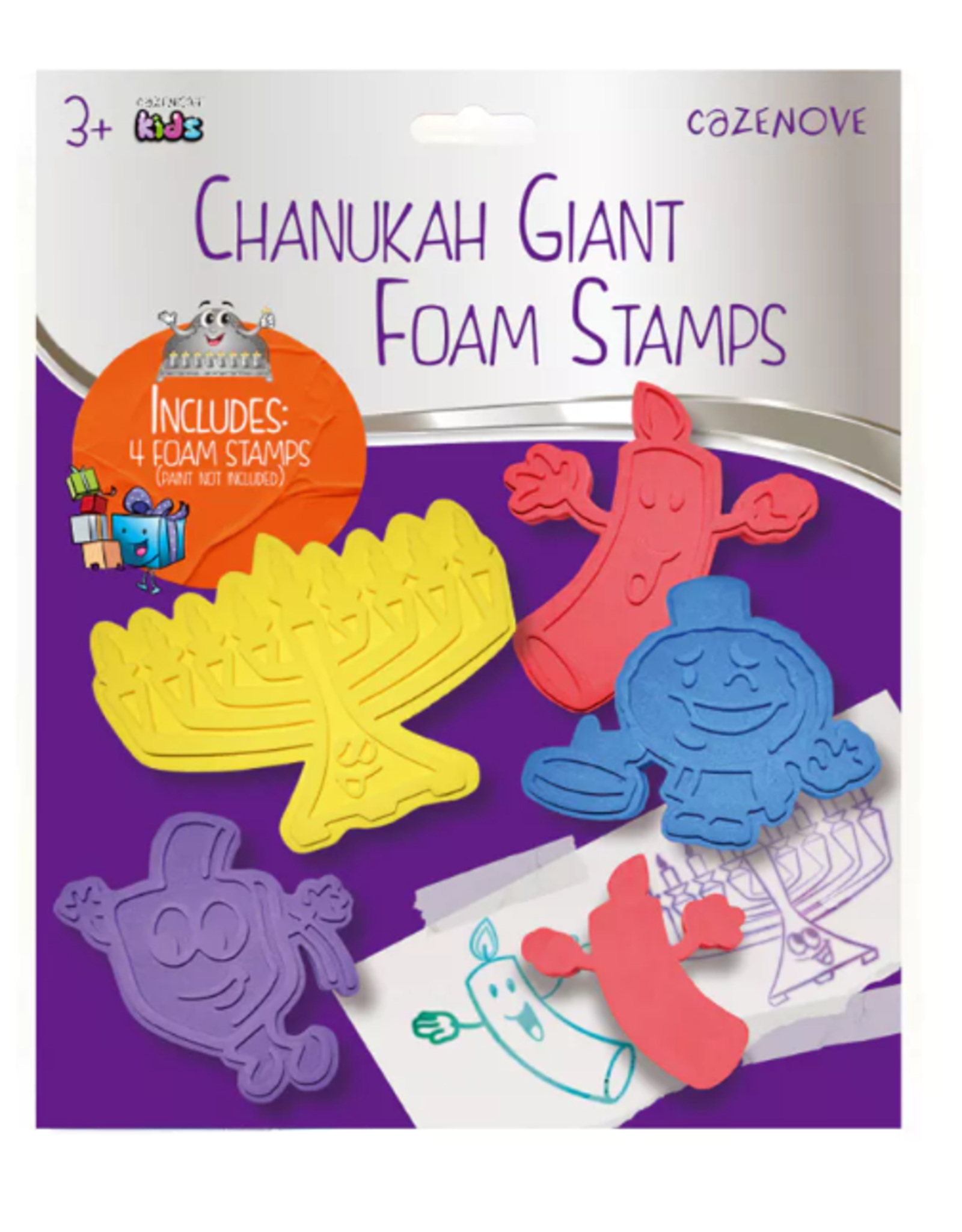 GIANT FOAM CHANUKAH STAMPS