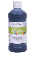 WASHABLE FINGER PAINT: black  16OZ