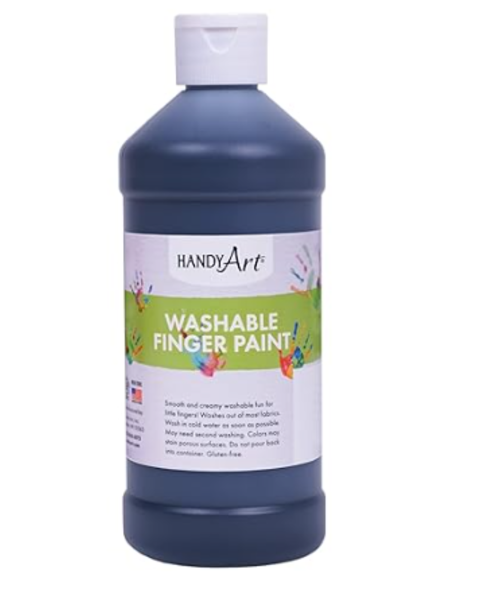WASHABLE FINGER PAINT: black  16OZ