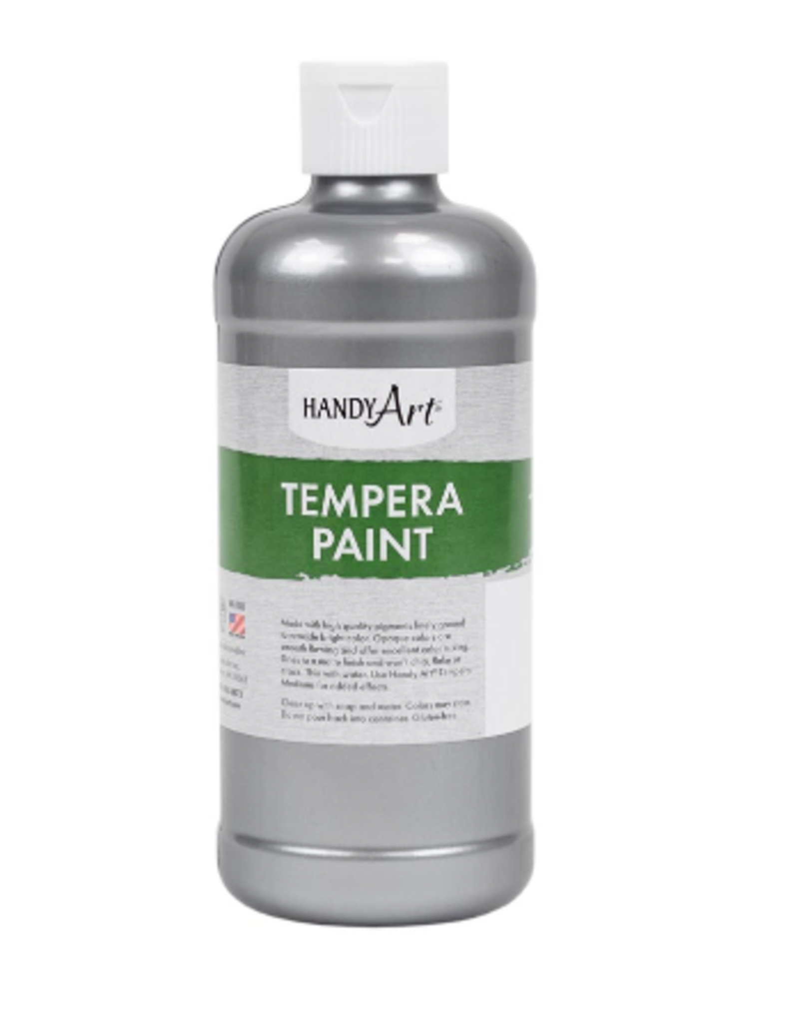 HANDY ART TEMPERA PAINT 16OZ SILVER
