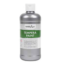HANDY ART TEMPERA PAINT 16OZ SILVER