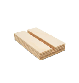 WOOD  BASE  FOR 1/4" CUT OUTS 3"x3"