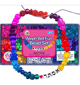 ALEF BEIS Bead Set  400+ beads. 2yards cord