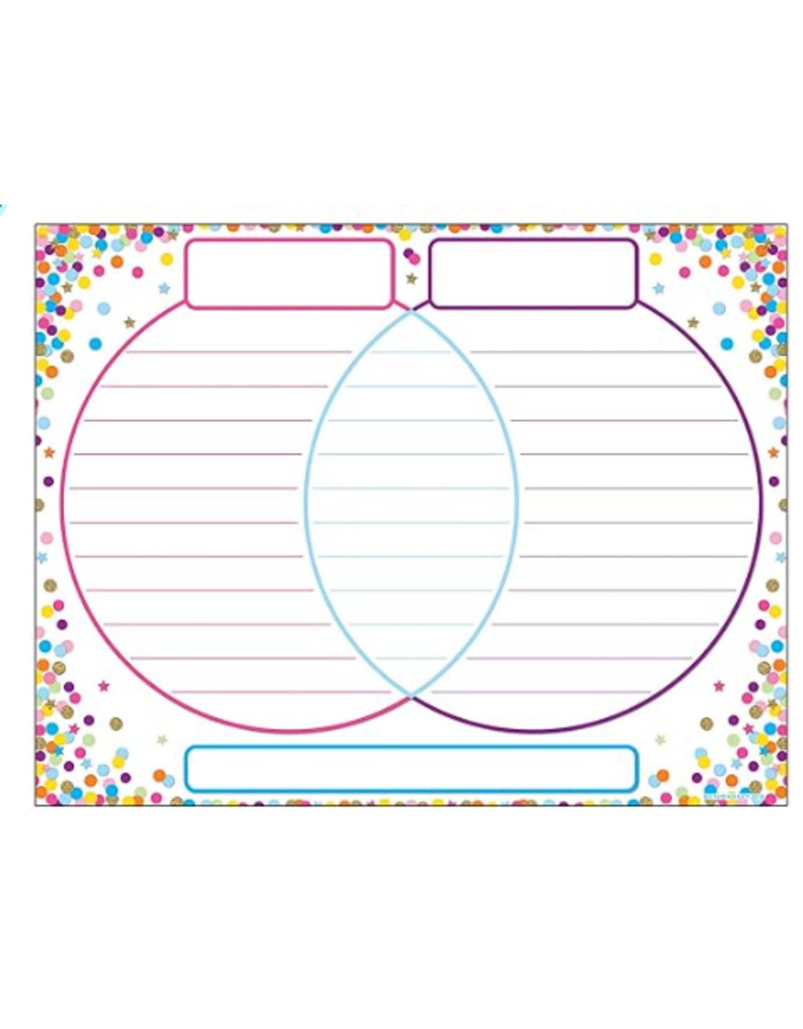 SMART POLY CHART VENN DIAGRAM DRY ERASE 17"X 22"