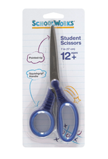 SchoolWorks Softgrip Pointed-Tip 7" Student Scissors