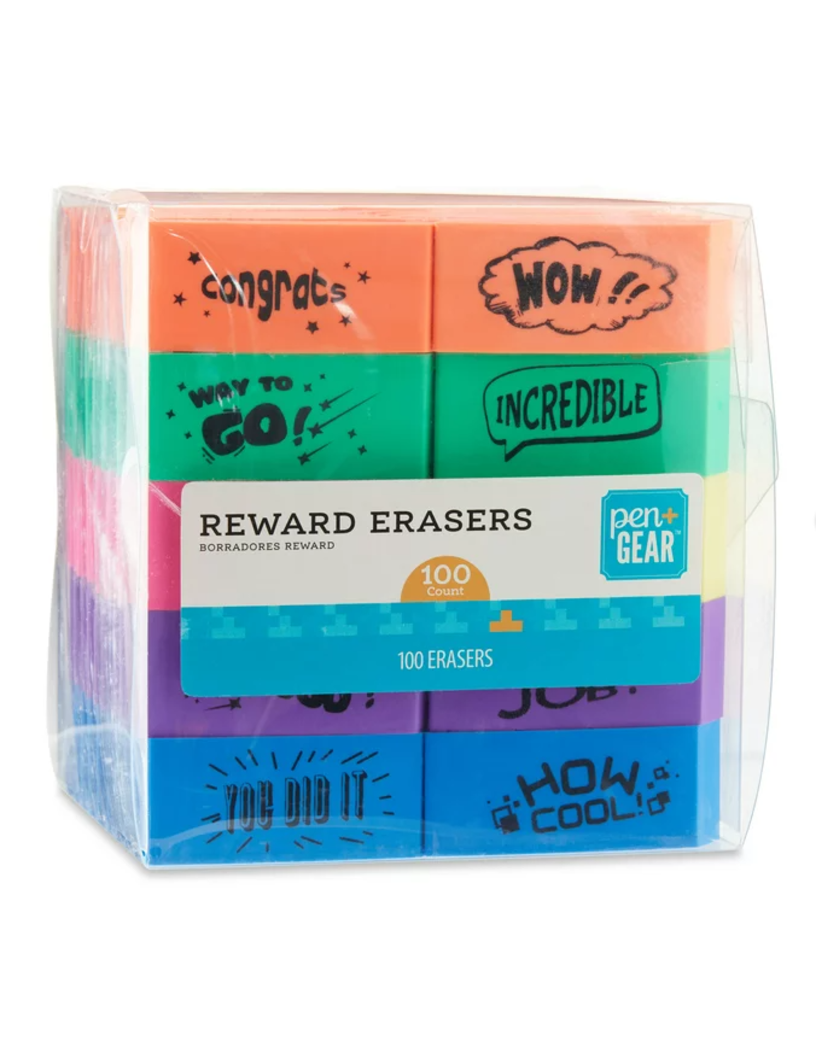 REWARD ERASERS - Container/100pcs