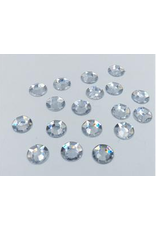 RHINESTONE: ROUND CLEAR 12 MM - 100 PACK
