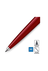 PARKER JOTTER BALL PT PEN - BLUE INK - RED BARREL -  CARDED
