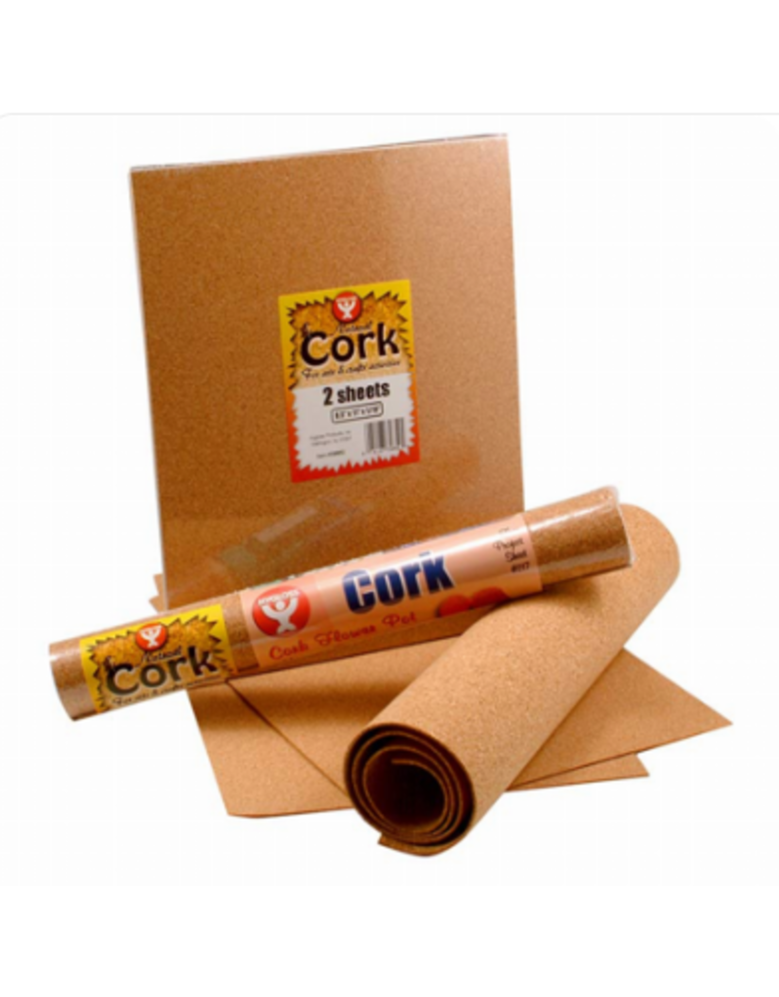 CORK SHEETS  12x18in x 3mm PKG/12sheets