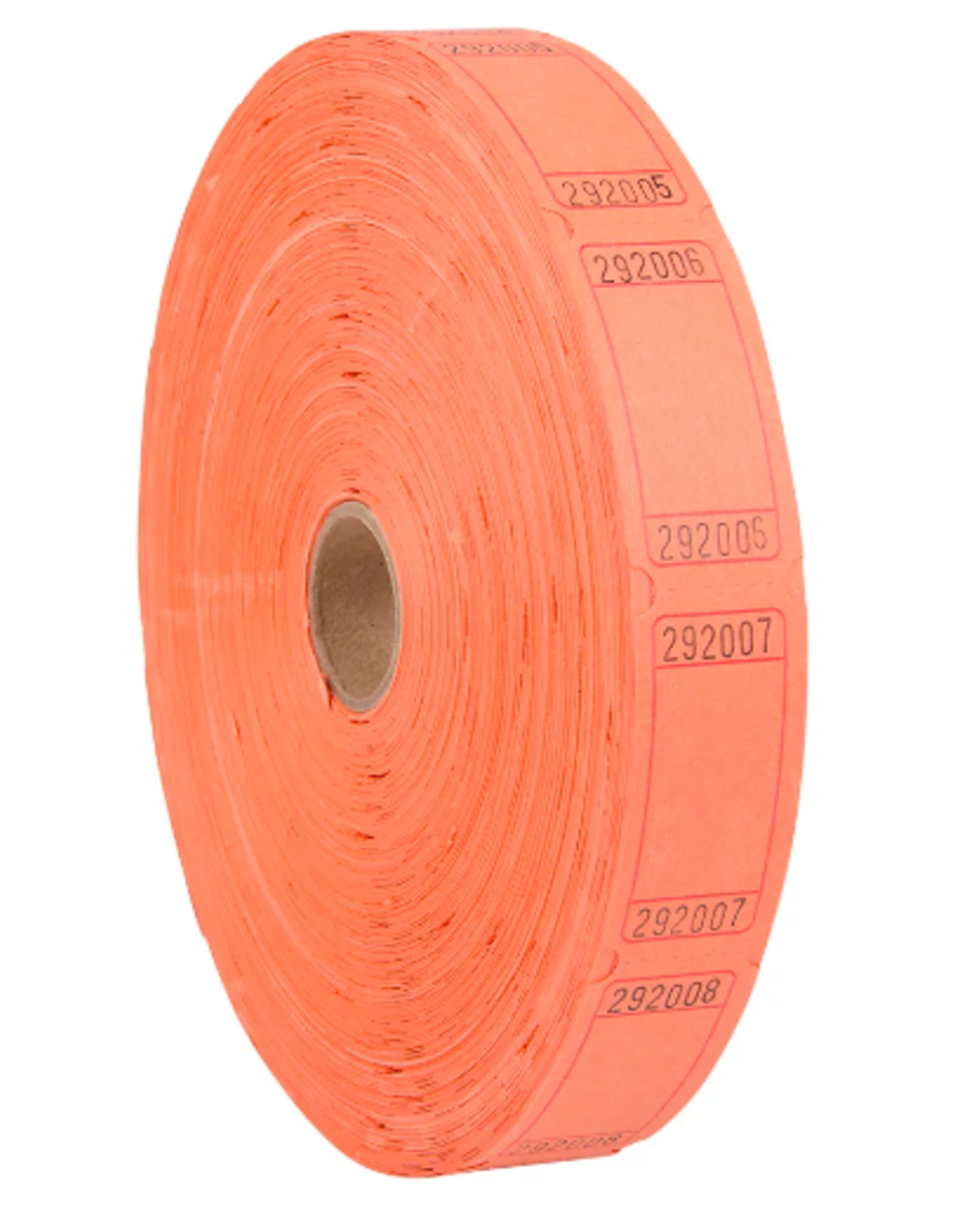 RAFFLE TICKETS -  Orange Single Blank -2000PC
