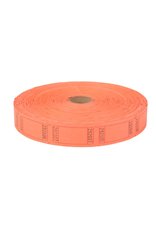 RAFFLE TICKETS -  Orange Single Blank -2000PC