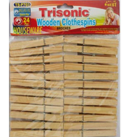 CLOTHESPINS: 3-1/3"  24 PACK