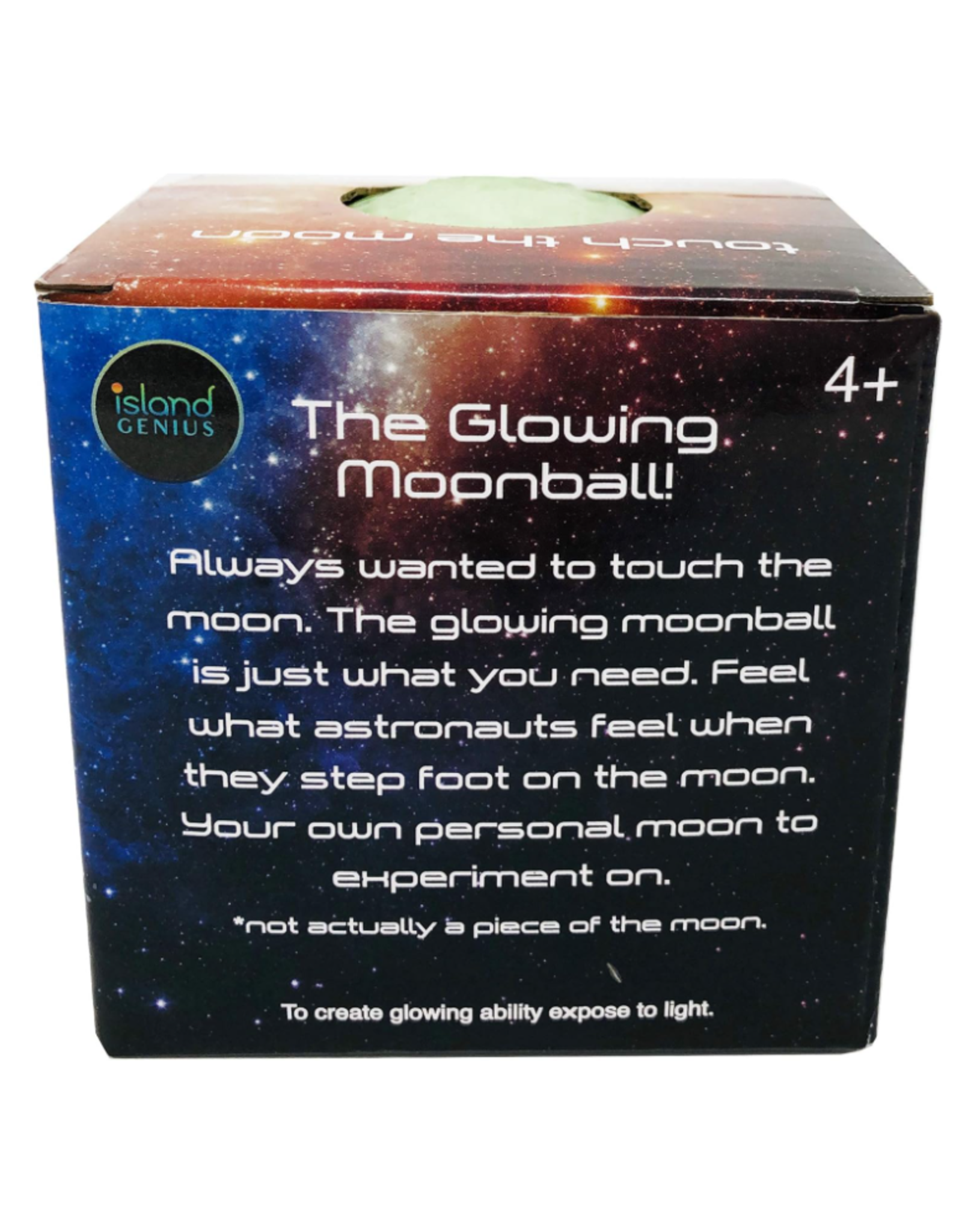 GLOW IN DARK MOON SQUISHY BALL