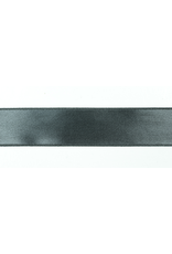 SATIN RIBBON: BLACK 7/8" 25 YRD