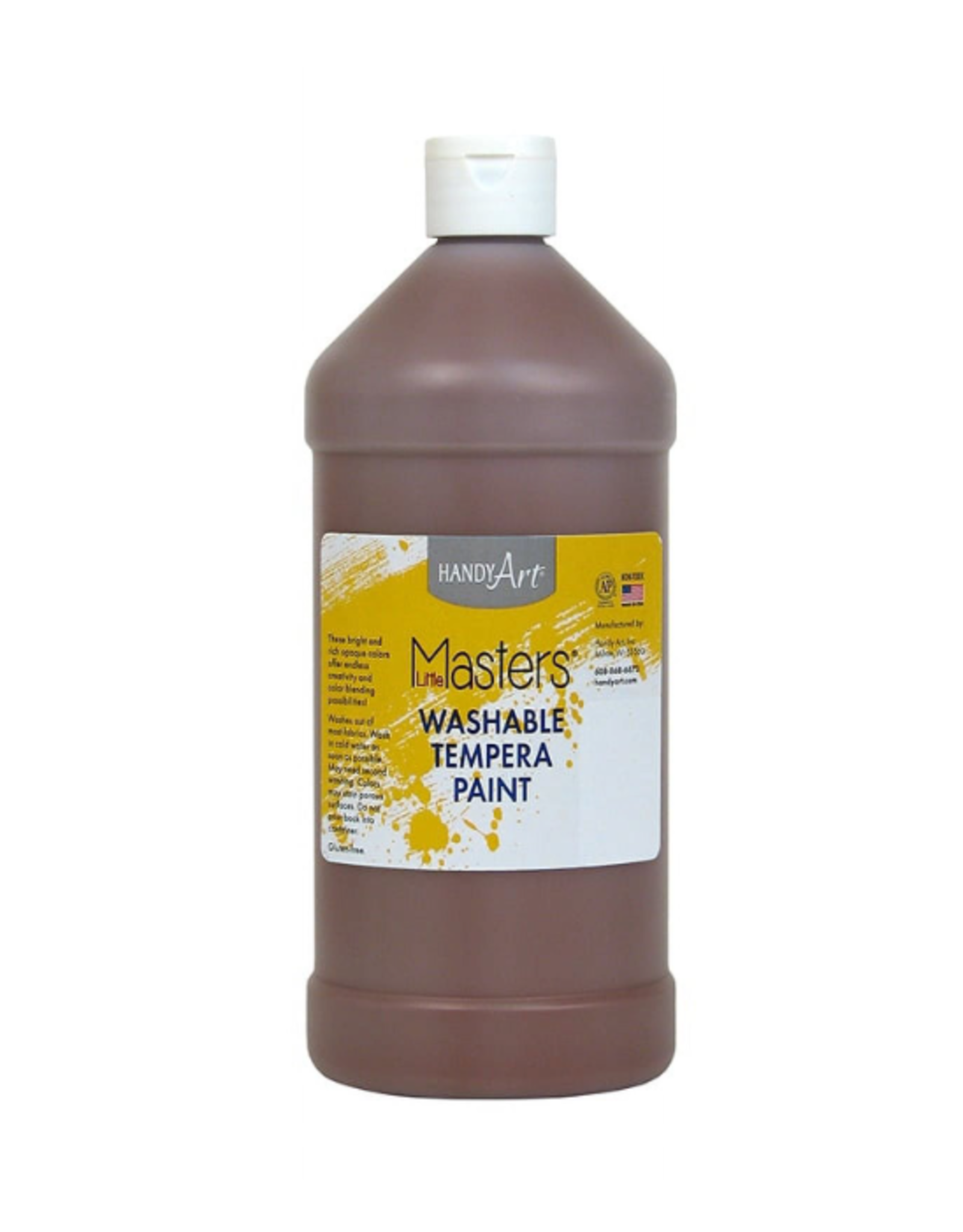 LITTLE MASTERS WASHABLE PAINT 32OZ BROWN