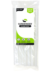 SUREBONDER HOT GLUE GUN STICKS:  10" 20 PACK