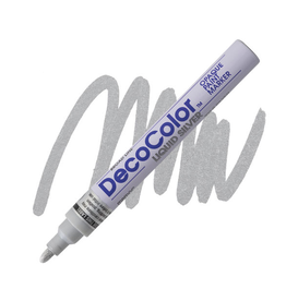 DECOCOLOR PAINT MARKER BROAD LIQUID SILVER