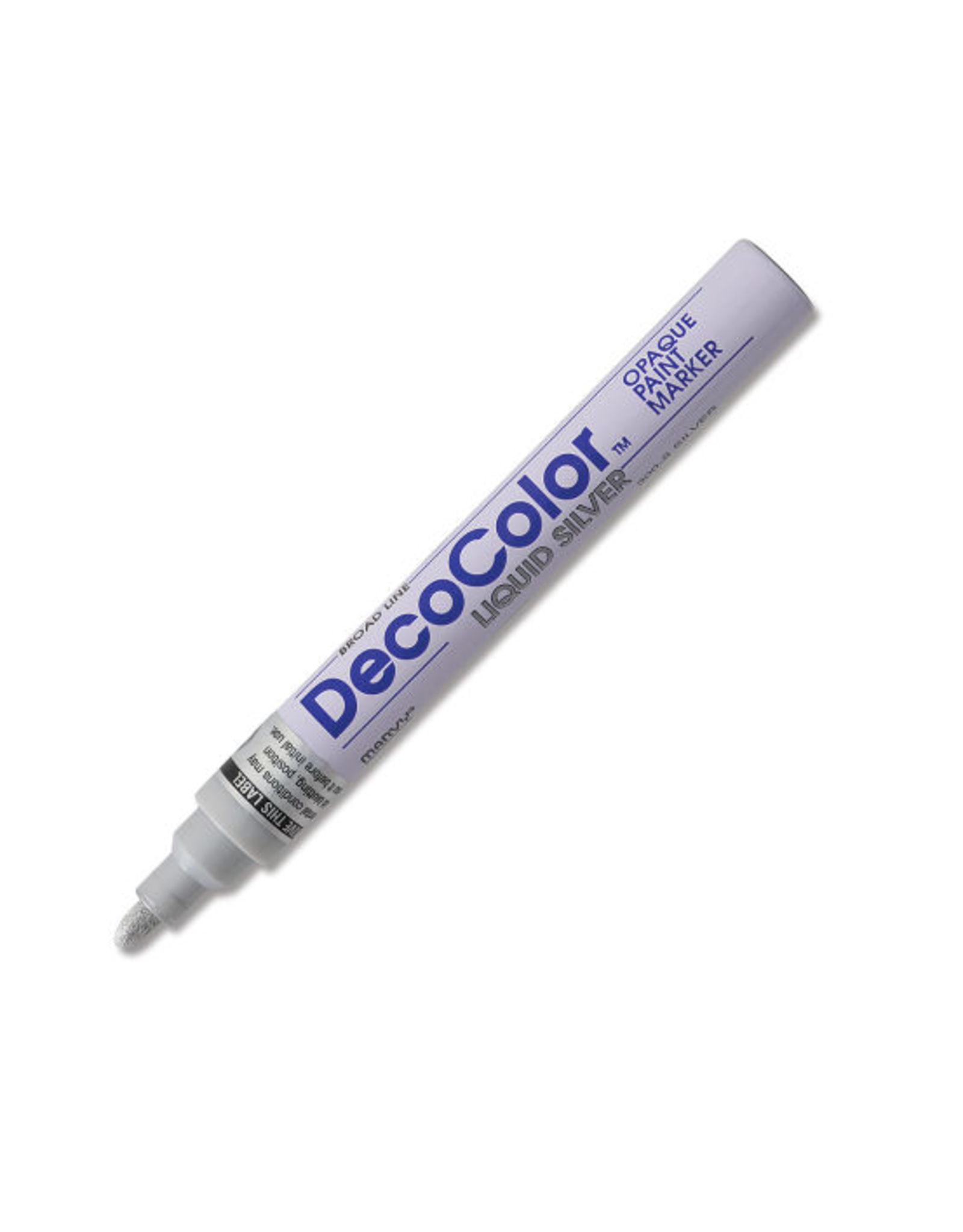 DECOCOLOR PAINT MARKER BROAD LIQUID SILVER