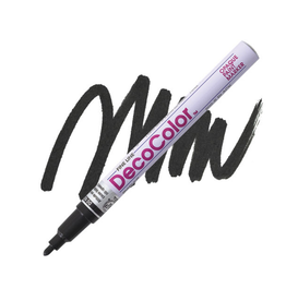 DECOCOLOR PAINT MARKER FINE LINE BLACK
