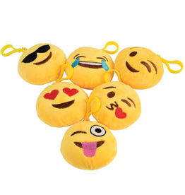 EMOJI  Clip Plush Pkg/12pcs