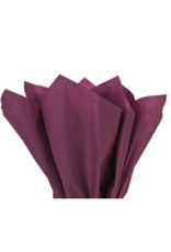 TISSUE PAPER: 20"X20"  BURGUNDY 10 SHEET