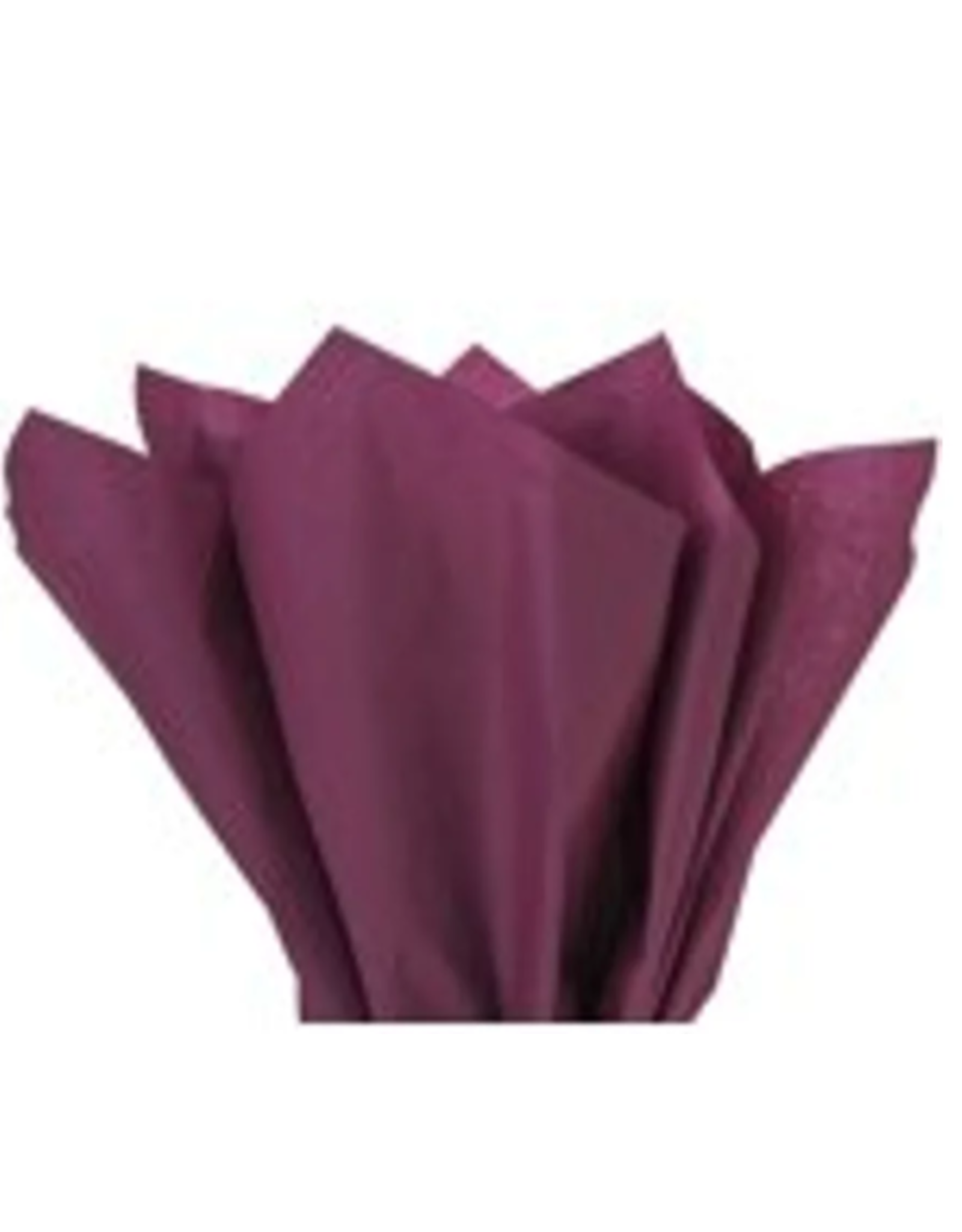 TISSUE PAPER: 20"X20"  BURGUNDY 10 SHEET
