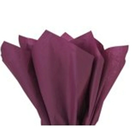 TISSUE PAPER: 20"X20"  BURGUNDY 10 SHEET