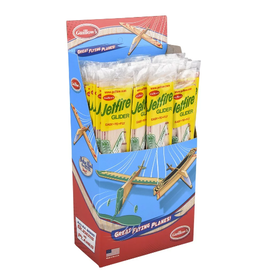 WOOD FLYING PLANE - JETFIRE -  BOX/48pcs